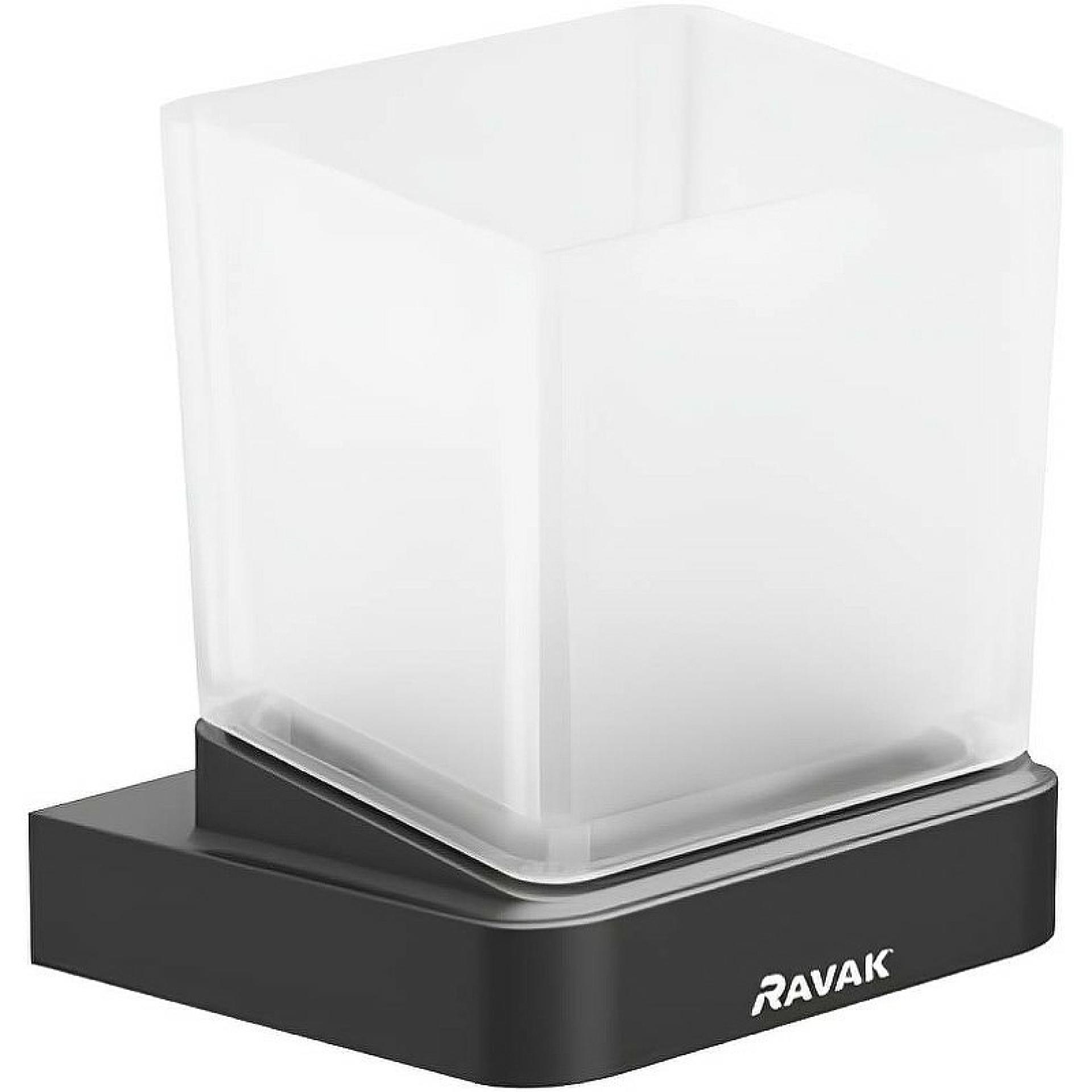 Стакан Ravak 10° X07P557 черный матовый