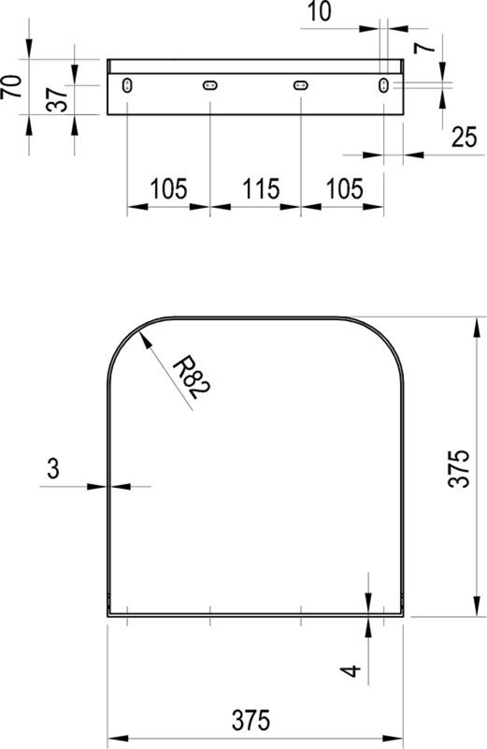 Консоль для раковины Ravak Yard X01787, хром