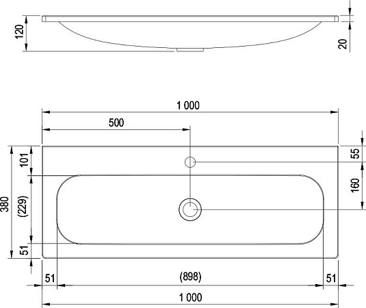 Мебель для ванной Ravak Ring 100 белая